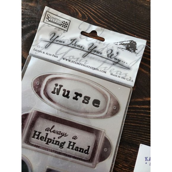 Stickers Lot - Stamping Station SEALED Nurse Doctor Medical ER Retired #14 - Picture 5 of 9